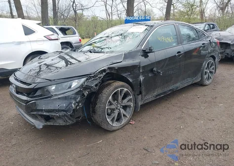 2021 Honda Civic Sport z USA, uszkodzony, nr VIN 2HGFC2F89MH544865